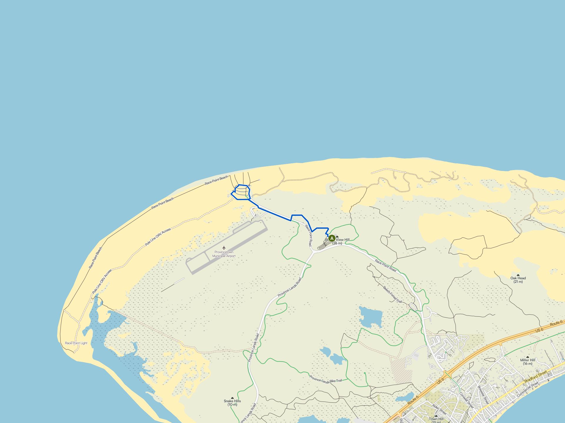 The best hikes from bus stations in Cape Cod National Seashore | Komoot